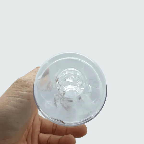 Cốc thủ dâm cầm tay Snail Cup trong suốt cho nam -  Tím [Quà tặng: Gel bôi trơn 200ml]