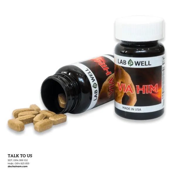 Viên Uống Tăng Cường Sinh Lý Nam Lab Well Via Him – Made in USA