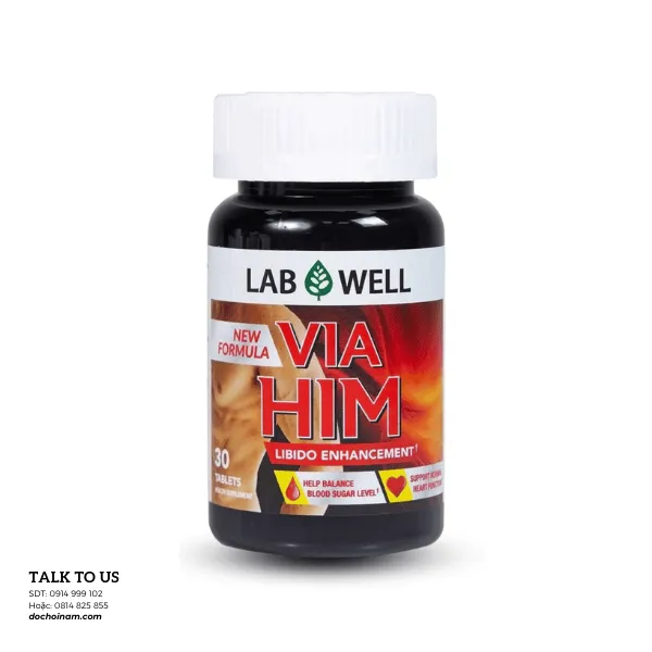 Viên Uống Tăng Cường Sinh Lý Nam Lab Well Via Him – Made in USA