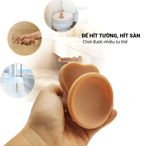 Dương Vật Giả Hít Tường Cao Cấp – Đồ Chơi Tình Dục Cho Gay Gắn Tường Cực Phê - [Quà tặng: Gel bôi trơn 200ml]