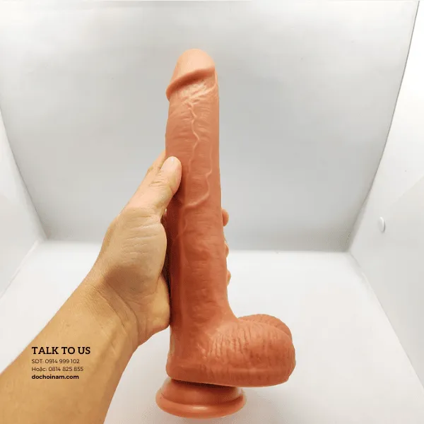 Dương Vật Giả Hít Tường 28cm – Đồ Chơi Tình Dục Cho Gay Gắn Tường Cực Phê - [Quà tặng: Gel bôi trơn 200ml]