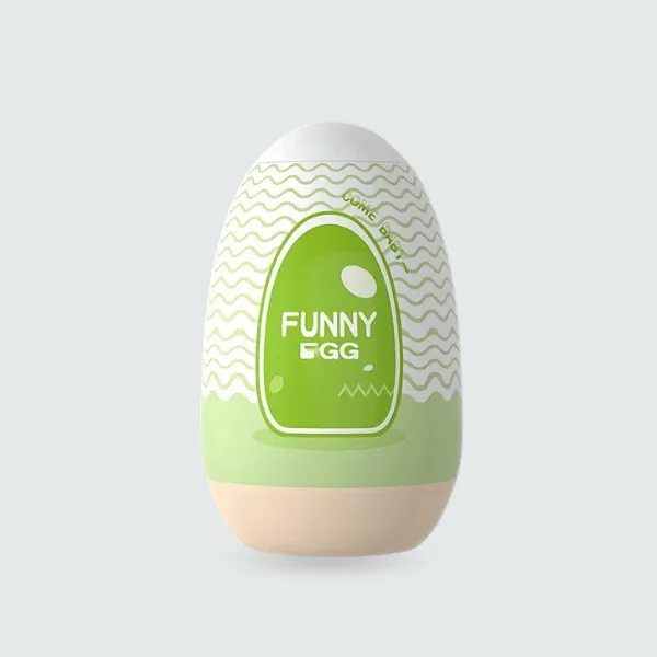 Cốc thủ dâm hình quả trứng Funny Egg cho nam - Âm đạo giả [Quà tặng: Gel KY 50ml]