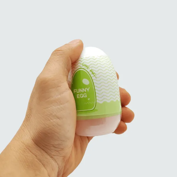 Cốc thủ dâm hình quả trứng Funny Egg cho nam - Âm đạo giả [Quà tặng: Gel KY 50ml]
