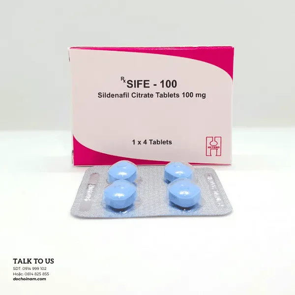 Combo 4 Hộp Thuốc Cường Dương Kích Nứng Sife 100 – Nhập Khẩu Ấn Độ, 1 Vỉ 4 Viên Chính Hãng 