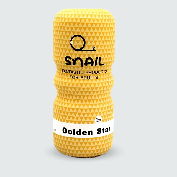 Cốc thủ dâm Snail Cup Golden Star cầm tay cho nam -  Phiên bản đôi môi [Quà tặng: Gel bôi trơn 200ml] 