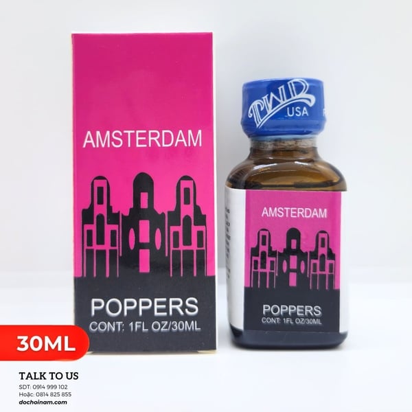 Popper 30ml Amsterdam– Hương thơm cuốn hút, hiệu quả nhanh chóng 
