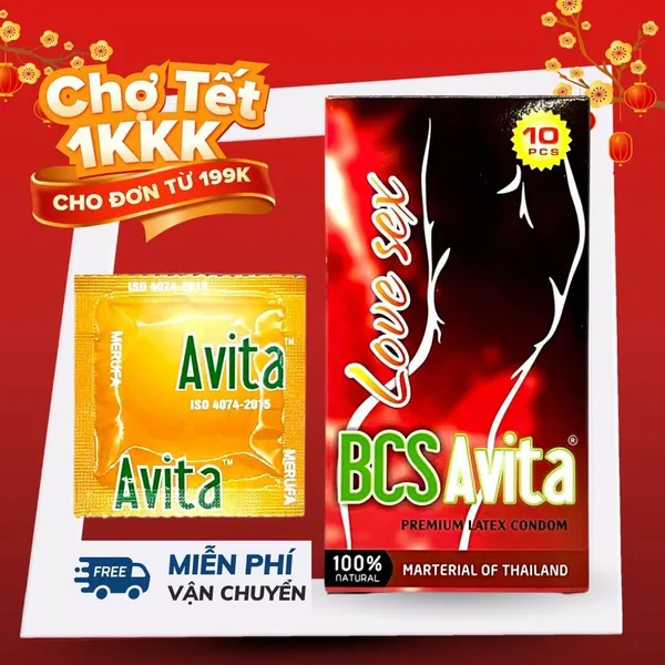 Bao Cao Su Avita Trơn Mịn Chính Hãng – Hộp 10 Chiếc Tiêu Chuẩn