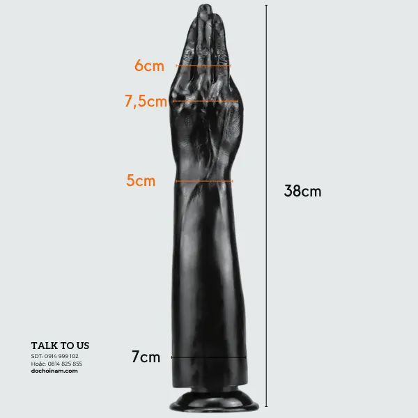 Bàn Tay Silicon Mềm Fisting – Trải Nghiệm BDSM Đỉnh Cao - [Quà tặng: Gel bôi trơn 200ml]