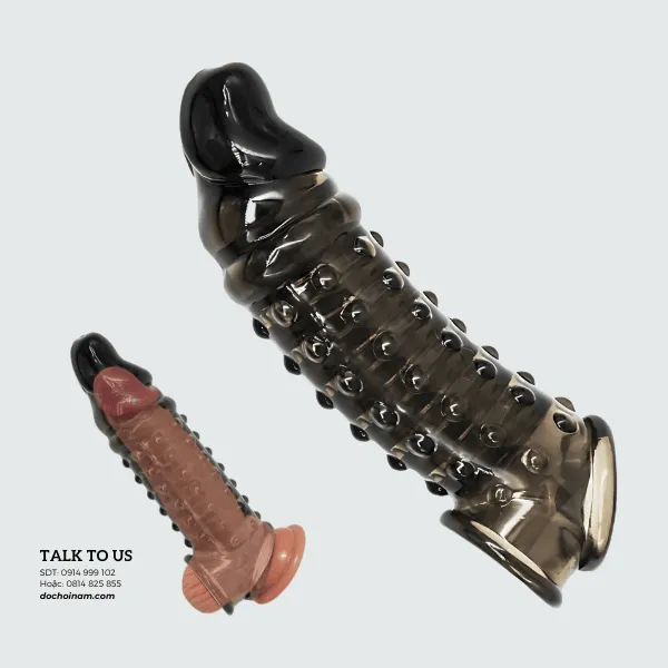 Bao Đôn Silicone Mềm Mại Màu Đen – Hỗ Trợ Nam Giới & Tăng Khoái Cảm