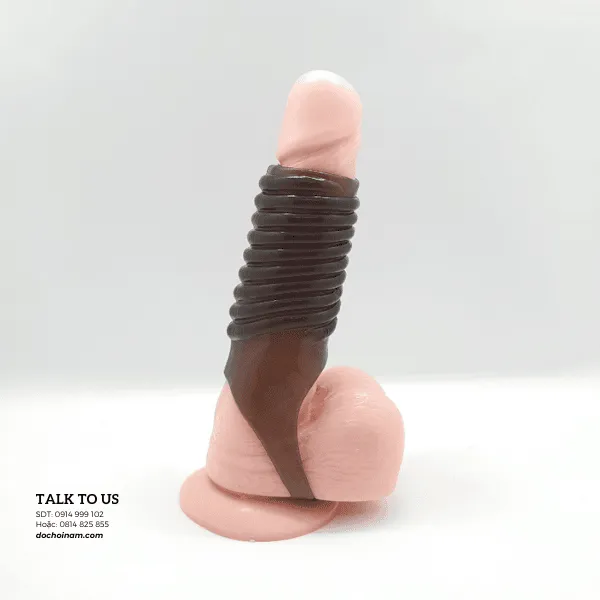 Bao Cao Su Đôn Dên Hở Đầu Tảo Xoắn – Tăng Kích Thước & Kéo Dài Sung Sướng