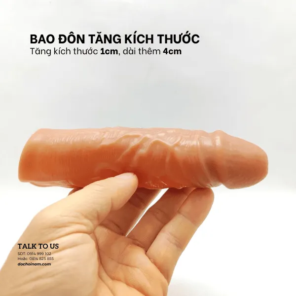 Bao Đôn Silicone Mềm Mại Màu Da – Bí quyết giúp nam giới mạnh mẽ và cuốn hút hơn trên giường.