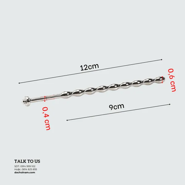 Bộ Đồ Chơi Tình Dục Điện Xung BDSM – Que Sounding & Plug Hậu Môn Inox Kích Thích Mạnh - [Quà tặng: Gel bôi trơn 200ml]