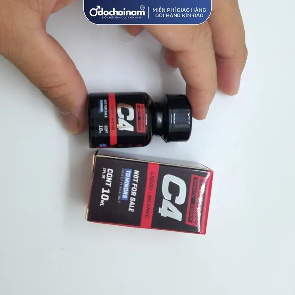 Popper 10ml C4 Đỏ Liquid - Incense tăng cảm giác hưng phấn 