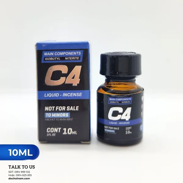 Popper 10ml C4 Liquid Incense tăng cảm giác phấn khích