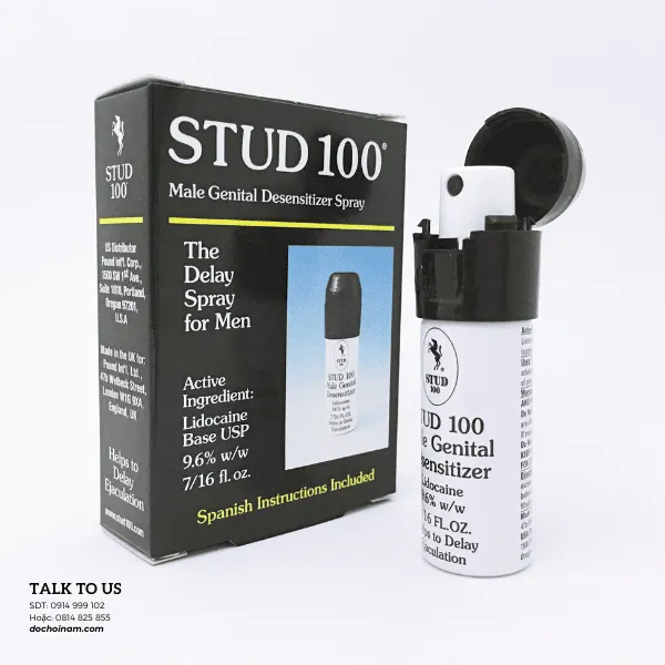 Chai Xịt Lâu Xuất Tinh STUD 100 Chính Hãng UK – Kéo Dài Cuộc Yêu, Trị Xuất Tinh Sớm