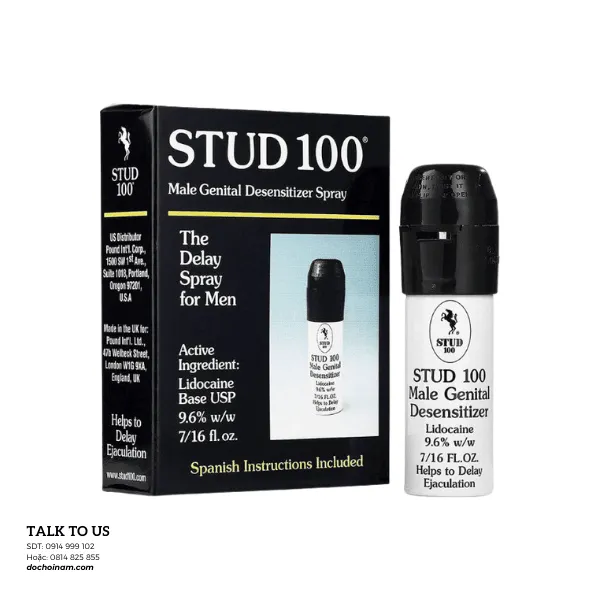 Chai Xịt Lâu Xuất Tinh STUD 100 Chính Hãng UK – Kéo Dài Cuộc Yêu, Trị Xuất Tinh Sớm