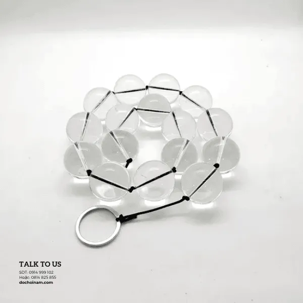 Chuỗi hạt pha lê fisting hậu môn - Đồ chơi Fisting BDSM cho nam [Quà tặng: Gel bôi trơn 200ml] 