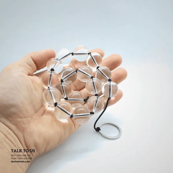 Chuỗi hạt pha lê fisting hậu môn - Đồ chơi Fisting BDSM cho nam [Quà tặng: Gel bôi trơn 200ml] 