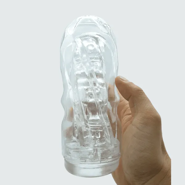 Cốc thủ dâm cầm tay Snail Cup trong suốt cho nam -  Tím [Quà tặng: Gel bôi trơn 200ml]