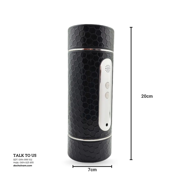 Cốc Rung Cu 2 Đầu – Rung Mạnh, Thiết Kế 2 Đầu Độc Đáo | Sạc USB - [Quà tặng: Gel bôi trơn 200ml]  