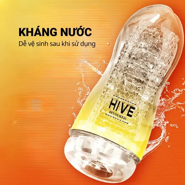 Cốc thủ dâm Hive siêu hạt siêu kích thích  -  [Quà tặng: Gel bôi trơn 200ml] 