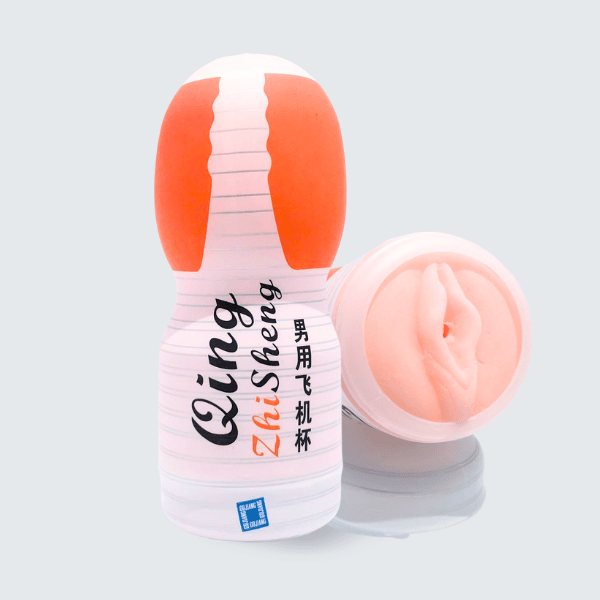 Cốc thủ dâm Qing cho nam, mềm mại, chân thật, hình âm đạo, giá rẻ, dễ vệ sinh - [ Quà tặng: Gel bôi trơn 200ml]
