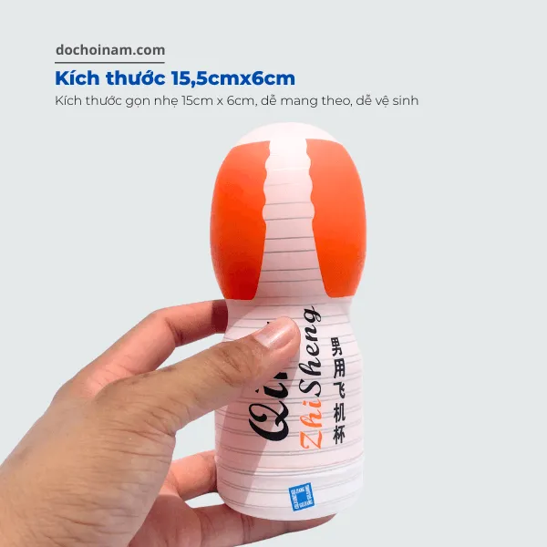 Cốc thủ dâm Qing cho nam, mềm mại, chân thật, hình âm đạo, giá rẻ, dễ vệ sinh - [ Quà tặng: Gel bôi trơn 200ml]