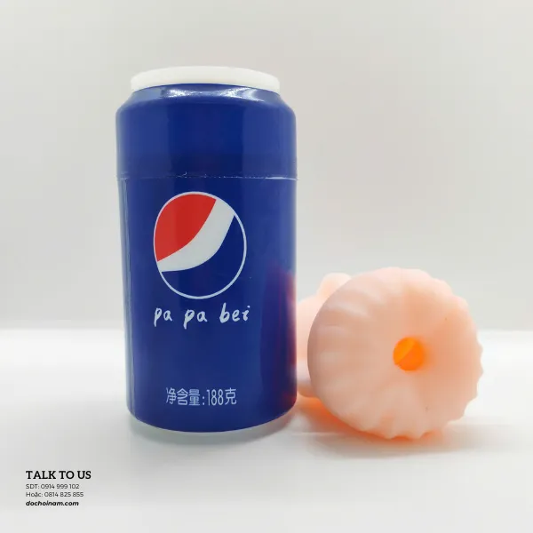 Cốc thủ dâm ngụy trang lon nước ngọt PaPaBei (Tặng Gel 200ml)