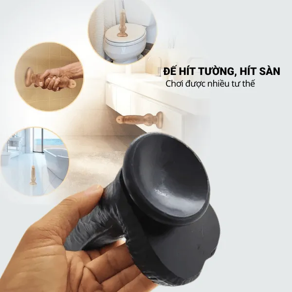 Cu đen Châu Phi 28cm - Quà tặng: Gel bôi trơn 200ml]