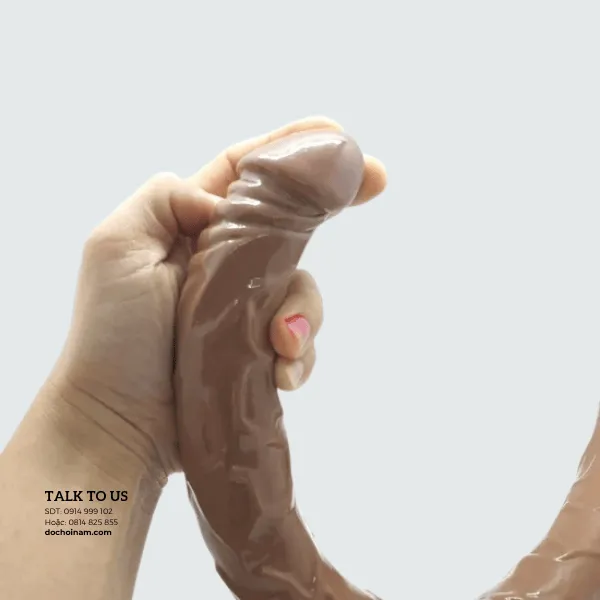 Cu Giả Hai Đầu Silicon Mềm 65cm – Đồ Chơi Tình Dục Cho Gay, Les – Kèm Gel Bôi Trơn 200ml