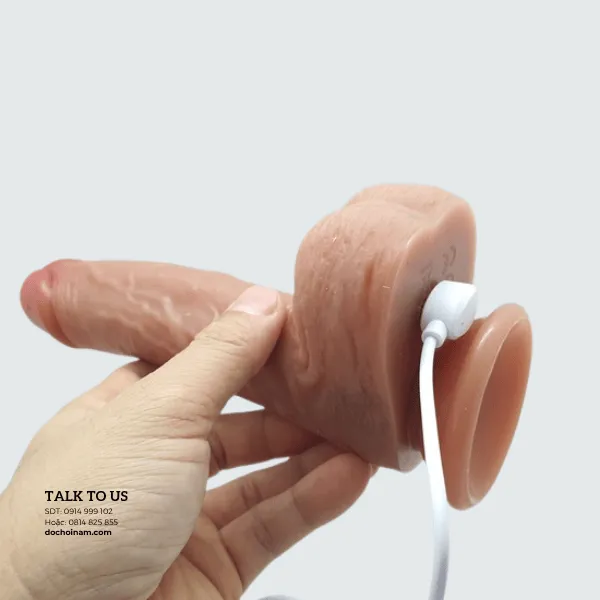 Cu giả lắc lư 20cm – Rung thụt ngoáy cực sâu - [Quà tặng: Gel bôi trơn 200ml + Hộp BCS]