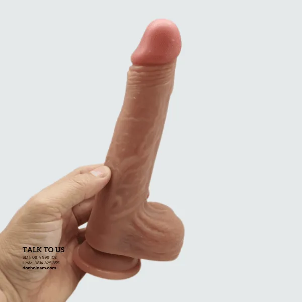 Cu giả lắc lư 20cm – Rung thụt ngoáy cực sâu - [Quà tặng: Gel bôi trơn 200ml + Hộp BCS]
