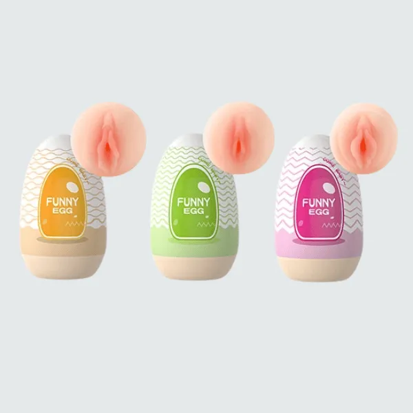 Cốc thủ dâm hình quả trứng Funny Egg cho nam - Âm đạo giả [Quà tặng: Gel KY 50ml]