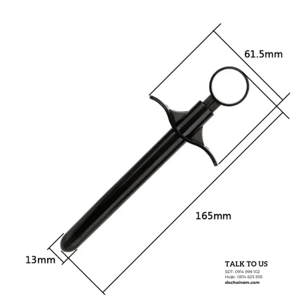Dụng Cụ Bơm Gel Vệ Sinh Hậu Môn Dạng Xi Lanh Nhựa ABS An Toàn, Tiện Lợi Cho Nam Nữ