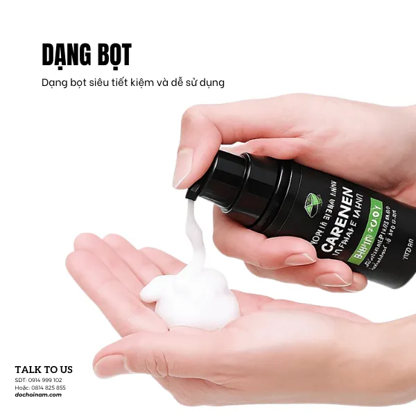 Bọt Vệ Sinh Nam CareMen Intimate Wash Menthol 150ml – Sạch Khuẩn, Thơm Mát, Tự Tin Cho Phái Mạnh