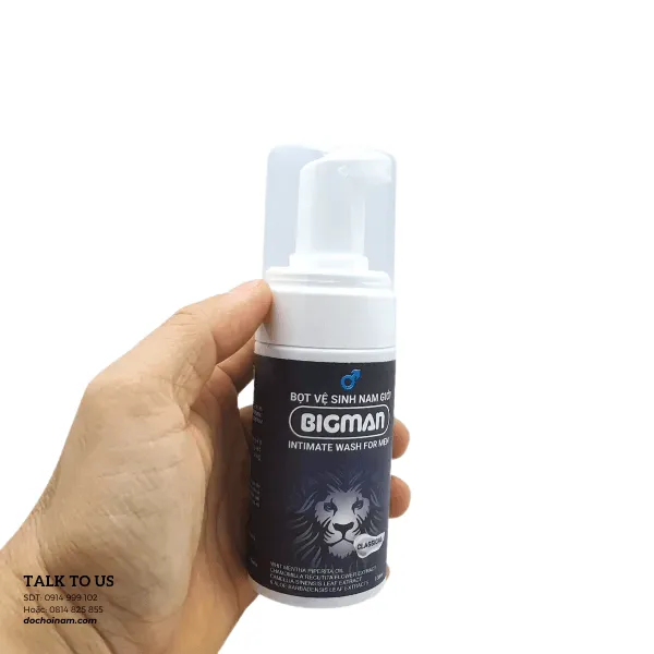 Bọt Vệ Sinh Nam Giới BIGMAN – Dung Dịch Làm Sạch Vùng Kín Cho Nam