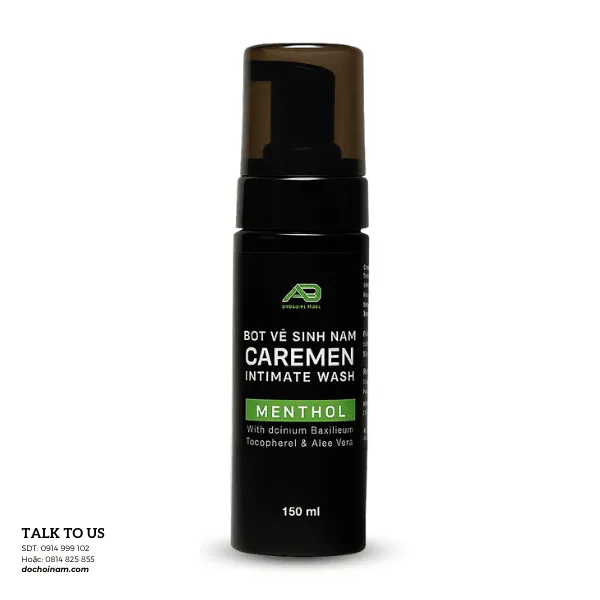 Bọt Vệ Sinh Nam CareMen Intimate Wash Menthol 150ml – Sạch Khuẩn, Thơm Mát, Tự Tin Cho Phái Mạnh
