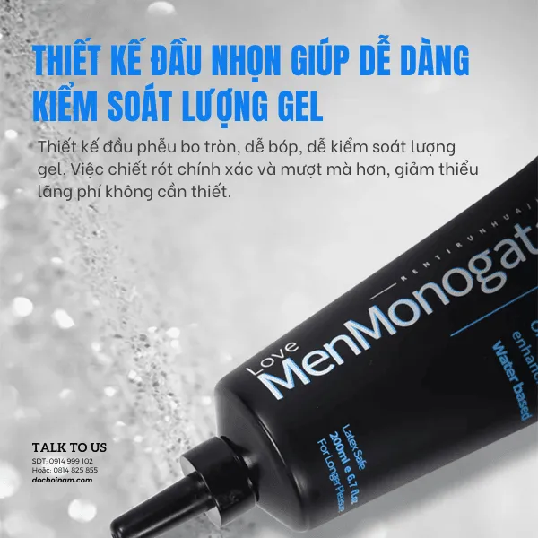 Gel Bôi Trơn Gốc Nước Monogatari 200ml – Dịu Nhẹ Cho Da Nhạy Cảm, Mềm Mượt Từng Khoảnh Khắc