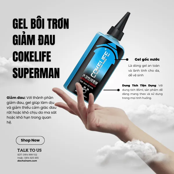 COKELIFE Xanh 85ml – Gel Bôi Trơn Mát Lạnh, Khơi Gợi Cảm Giác Mới Lạ