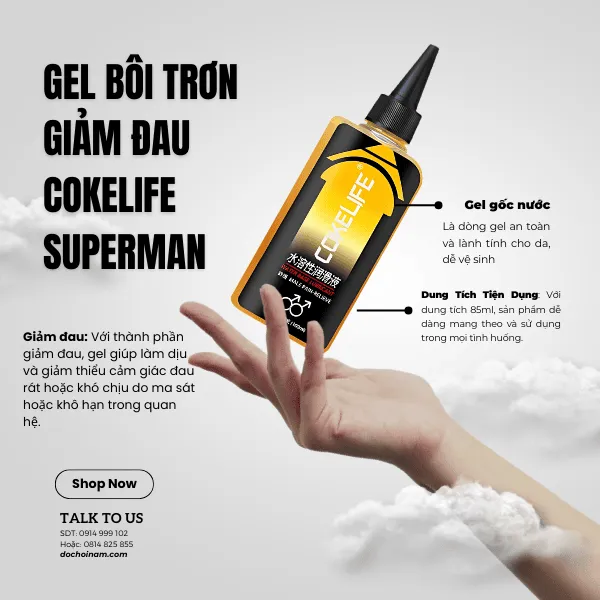 Gel Bôi Trơn COKELIFE Vàng 85ml – Trơn Mượt Tự Nhiên, An Toàn & Đa Năng
