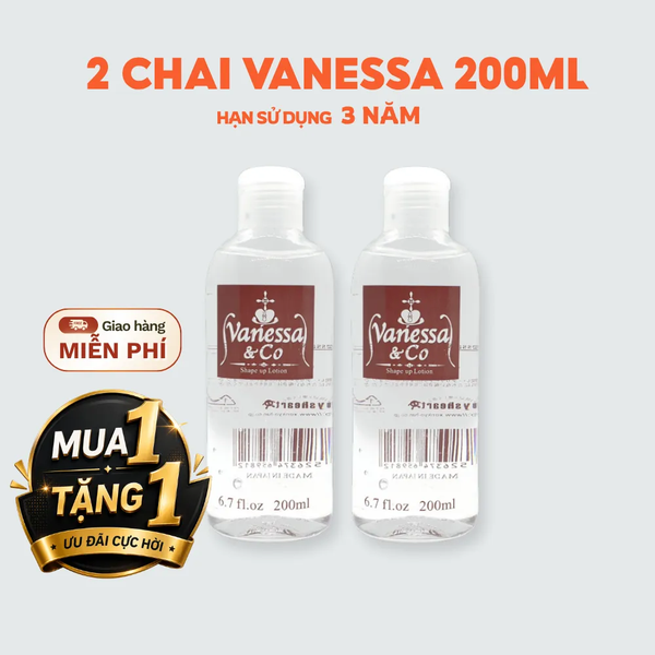 Mua 1 Tặng 1: Gel bôi trơn Vanessa & Co 200ml – trong suốt, siêu nhờn