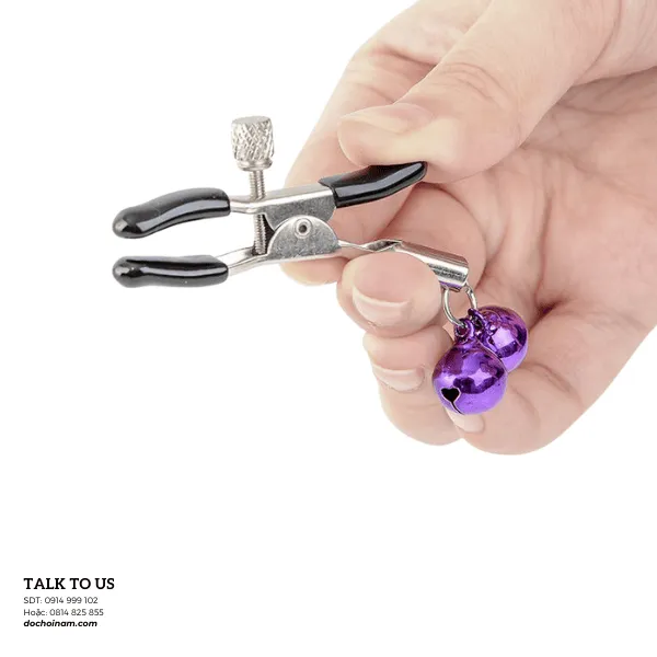 Kẹp Vú Inox Có Chuông – Kích Thích Cực Đỉnh, Sexy Khó Cưỡng