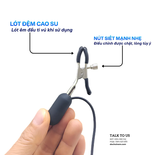 Bộ Kẹp Ty Rung Đa Điểm Cổng Sạc USB – 3 Đầu Rung Kích Thích Nhạy Cảm 10 Chế Độ - [ Tặng kèm gel: 200ml]