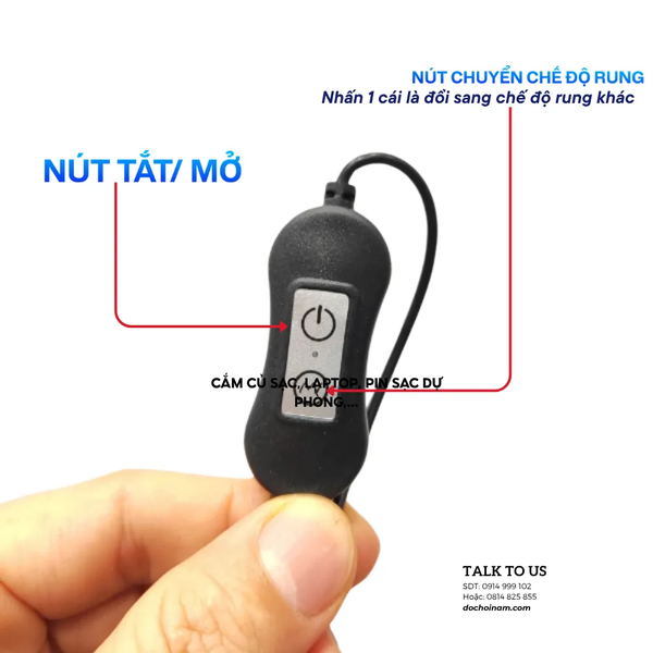 Bộ Kẹp Ty Rung Đa Điểm Cổng Sạc USB – 3 Đầu Rung Kích Thích Nhạy Cảm 10 Chế Độ - [ Tặng kèm gel: 200ml]