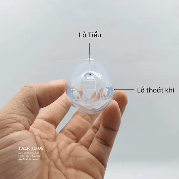 Khóa cu trong suốt, phù hợp với kích thước dương vật Việt Nam 