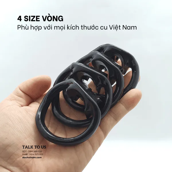 Khóa cu trinh tiết nam giới, phù hợp với kích thước dương vật