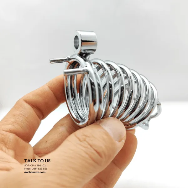 Khóa Dương Vật Lò Xo Inox Cao Cấp – Sexy, An Toàn & Thoáng Khí