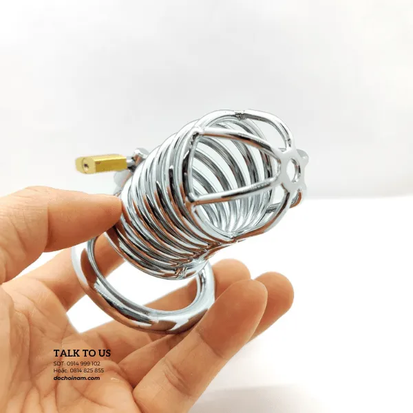 Khóa Dương Vật Lò Xo Inox Cao Cấp – Sexy, An Toàn & Thoáng Khí