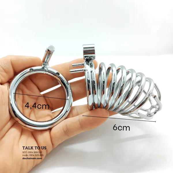 Khóa Dương Vật Lò Xo Inox Cao Cấp – Sexy, An Toàn & Thoáng Khí
