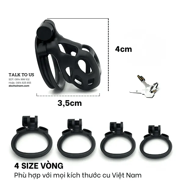 Khóa Dương Vật Size Nhỏ & Ngắn | Khóa Cu Trinh Tiết Nam Sexy – Gọn Nhẹ, Thoải Mái
